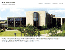 Tablet Screenshot of mce-bank.eu